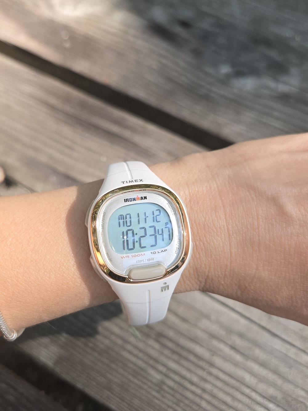 🏃‍♀️ Timex Ironman Transit Watch White & Rose Gold Digital Sports
l Timex Ironm